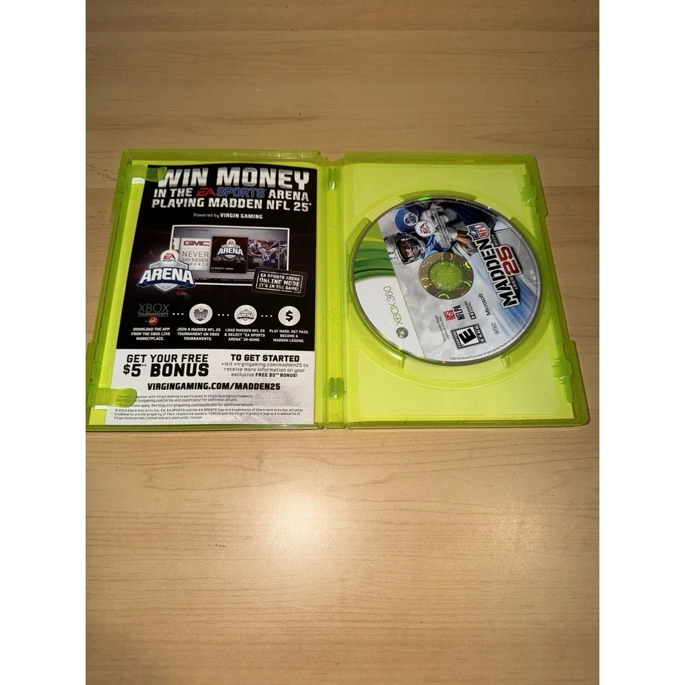 Madden NFL 10, NFL 25, MLB 2K10 (Microsoft Xbox 360) Video Game Bundle Lot of 3